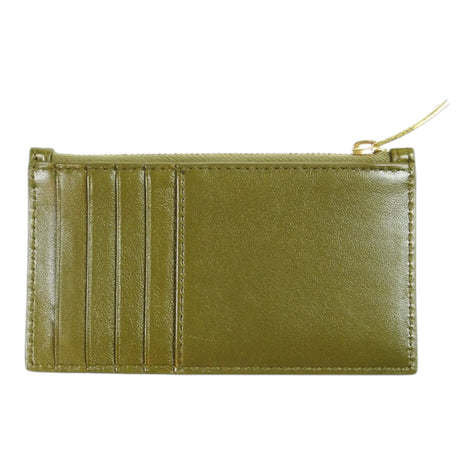 Bottega Veneta Green Intrecciato Card Holder