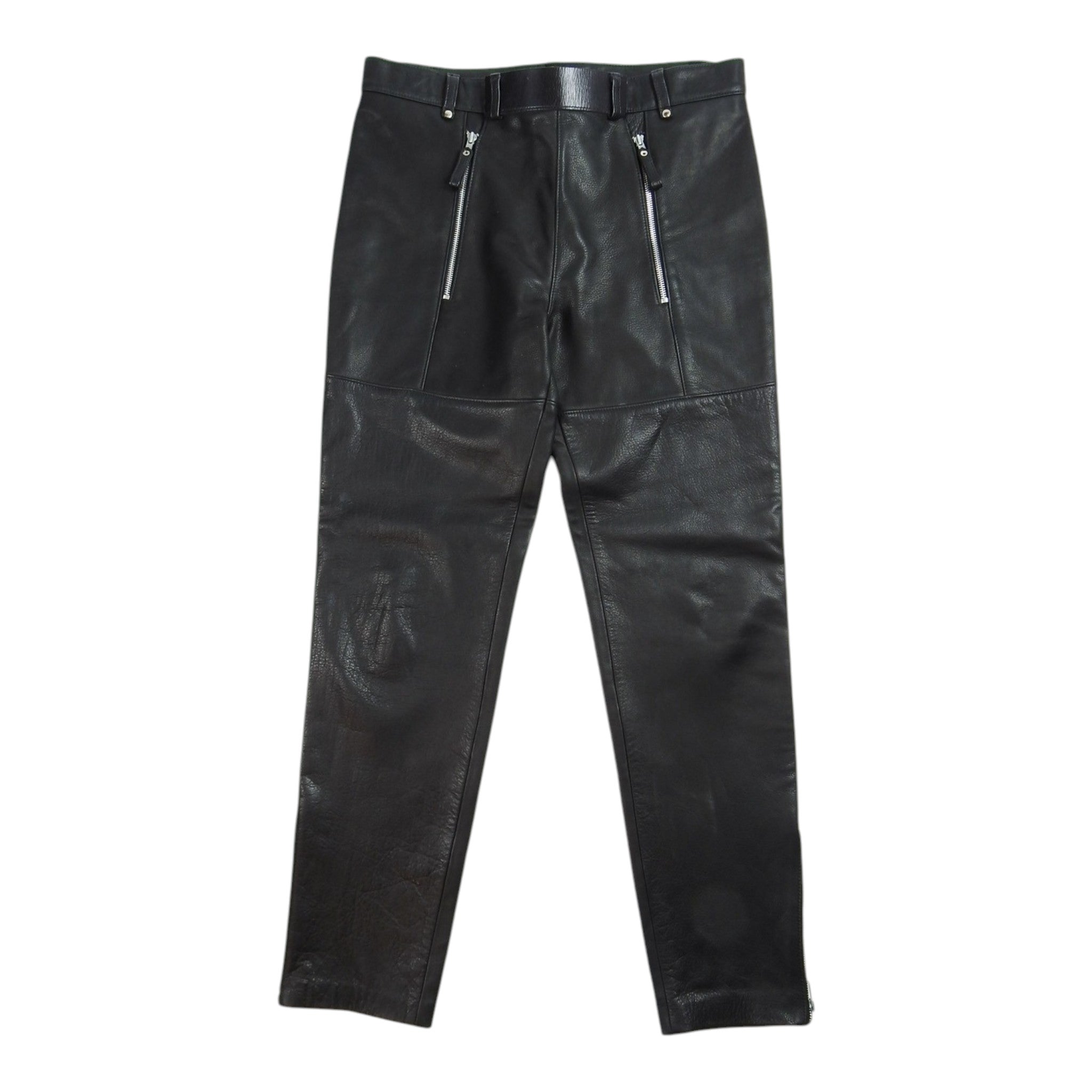 Northbound Leather Zip Leather Pants w/ Peek-a-boo Size 36