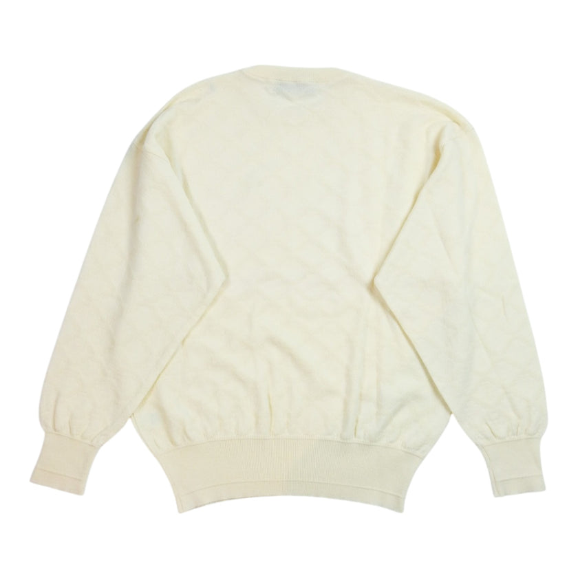 Gianni Versace Cream Knit Sweater Size M/L