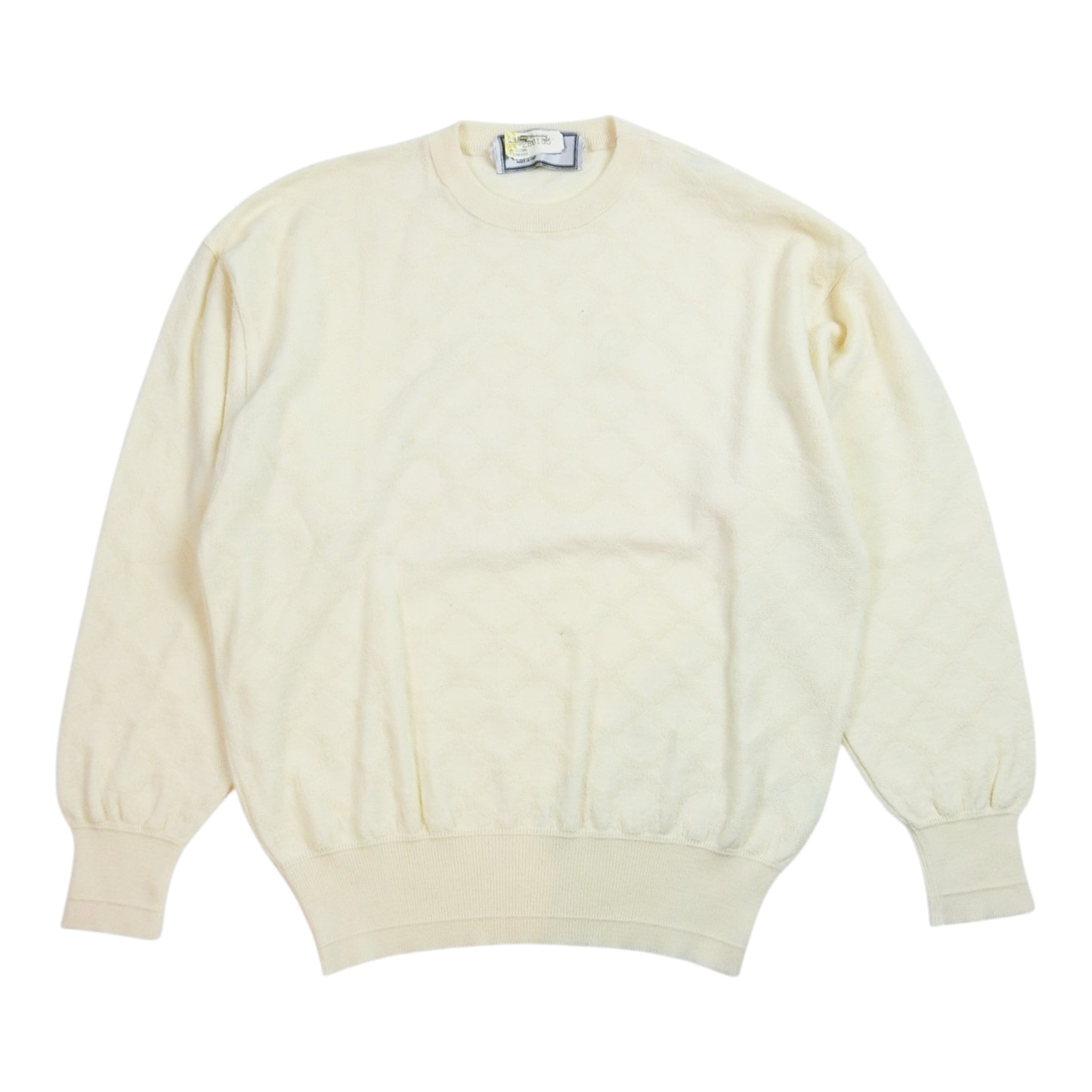Gianni Versace Cream Knit Sweater Size M/L