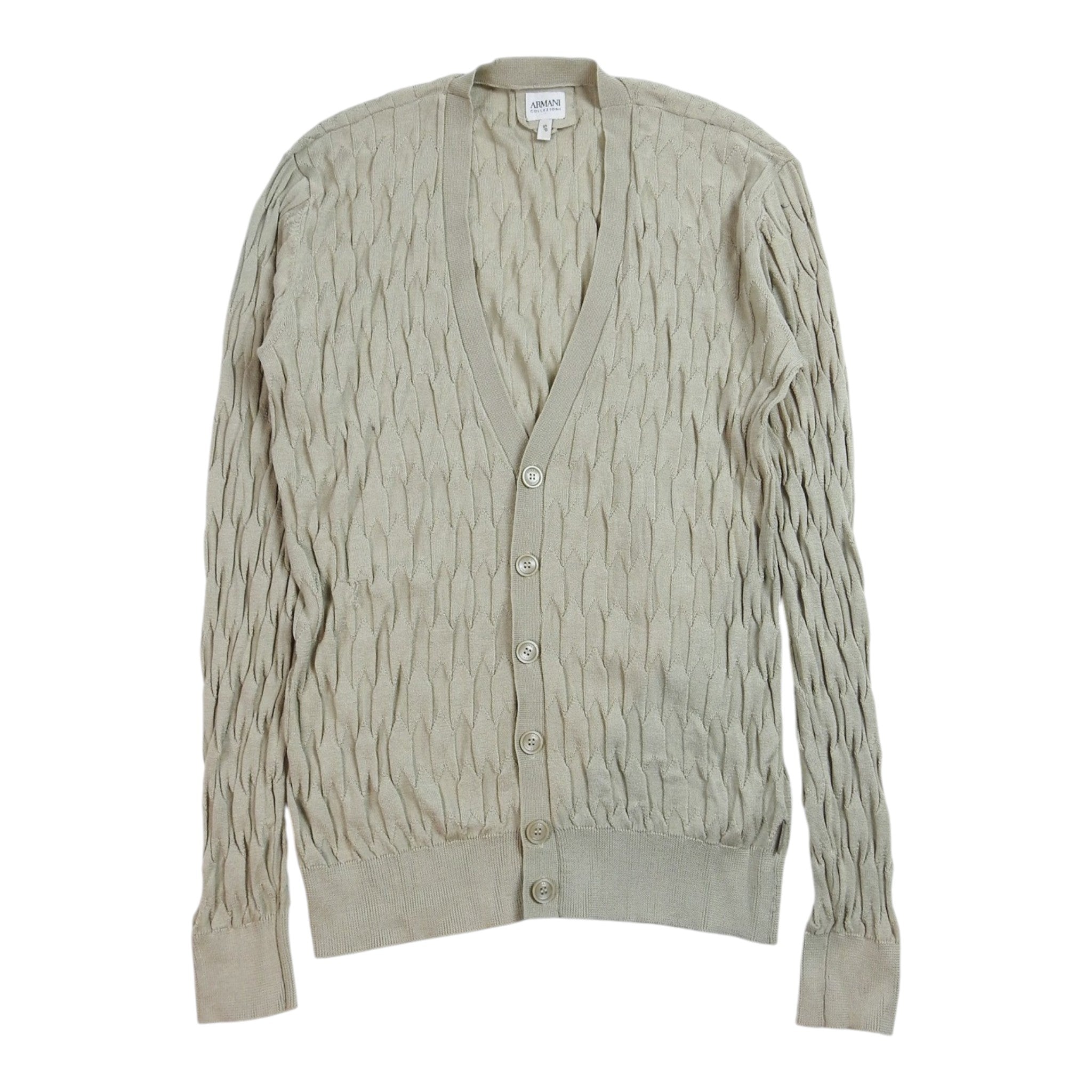 Armani Collezioni Chevron Cardigan Size Small
