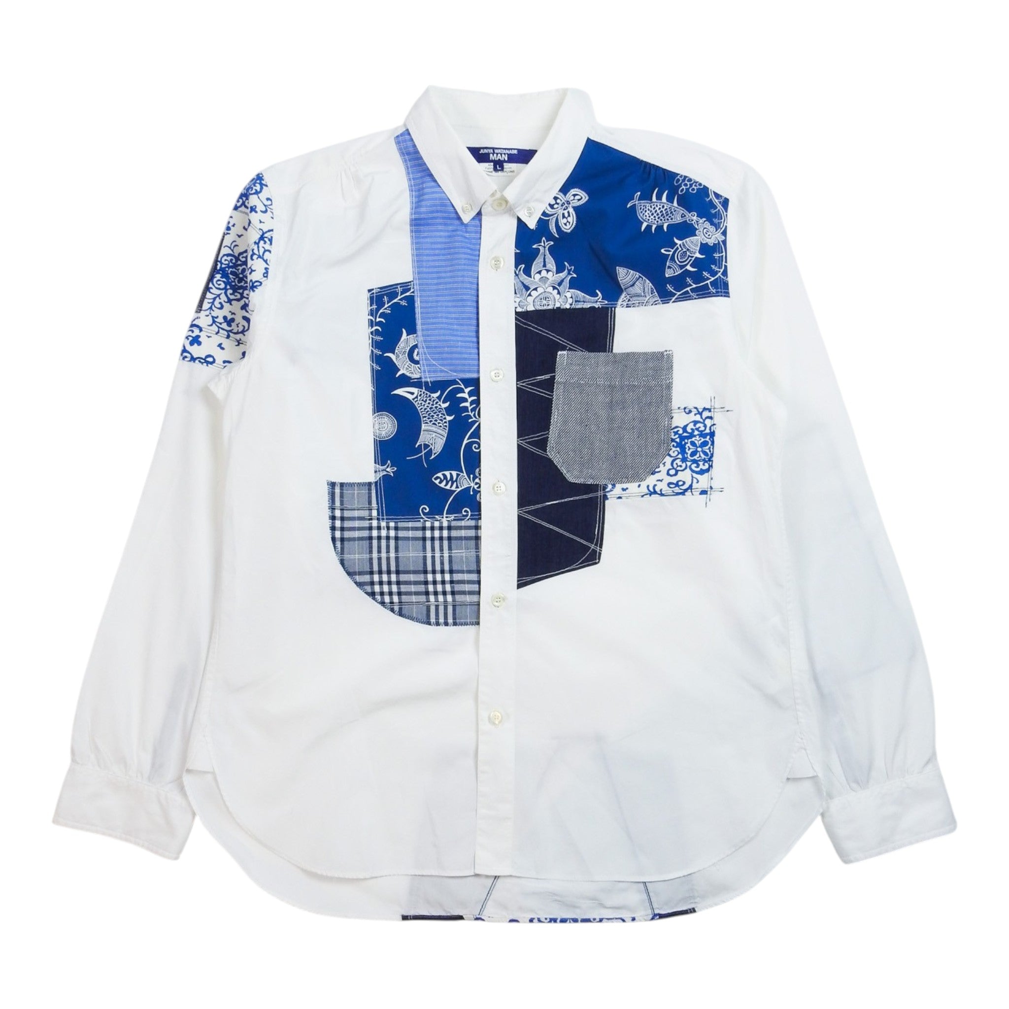 Junya Watanabe MAN Patchwork LS Shirt Size Large