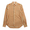 Merino Martini Da Firenez Orange Plaid Shirt Size Medium
