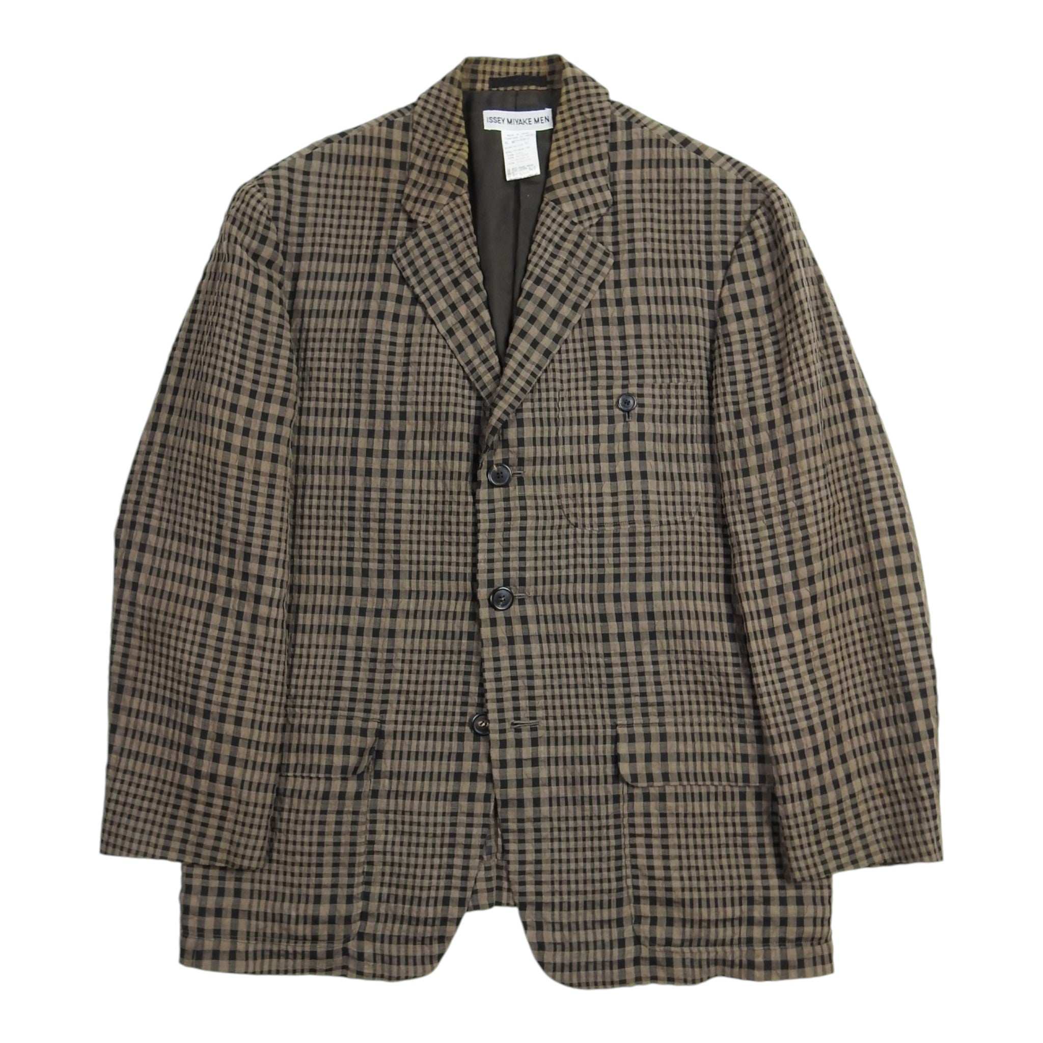 Issey Miyake Men Check Blazer Size XL
