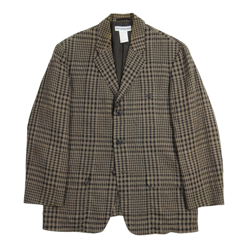Issey Miyake Men Check Blazer Size XL
