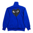 Comme des Garcons PLAY Blue Zip Sweater Size Large