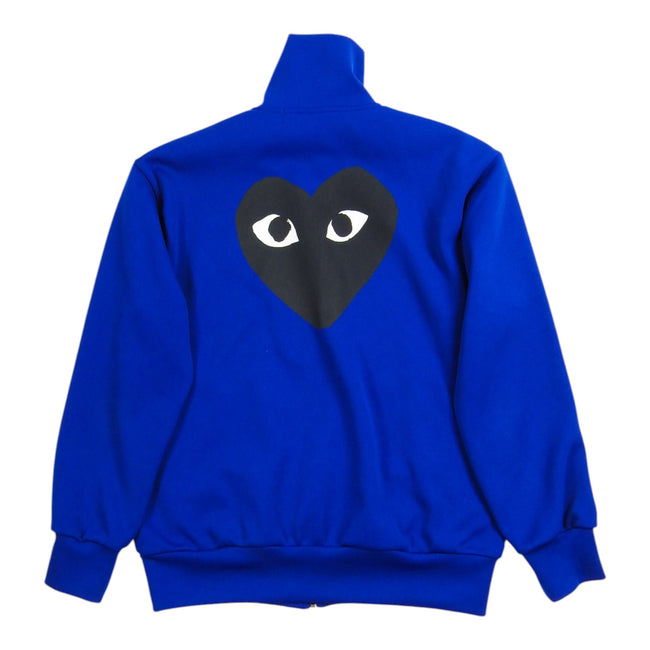 Comme des Garcons PLAY Blue Zip Sweater Size Large