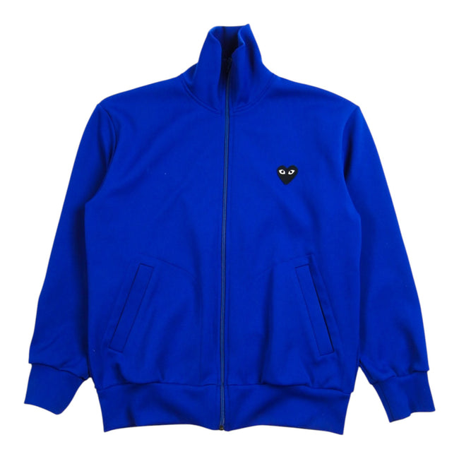 Comme des Garcons PLAY Blue Zip Sweater Size Large