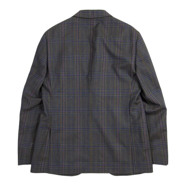 Etro Grey Plaid Blazer Size 50