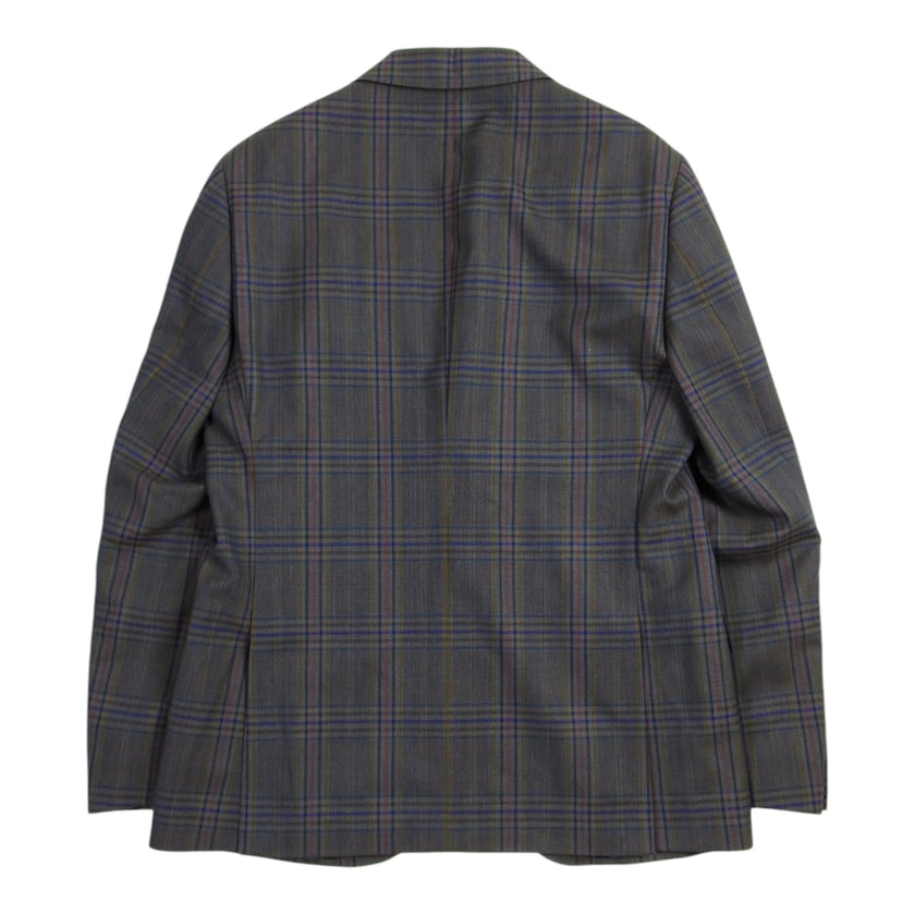 Etro Grey Plaid Blazer Size 50