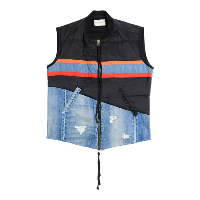 Greg Lauren 50/50 Nylon/Denim Vest Size 3