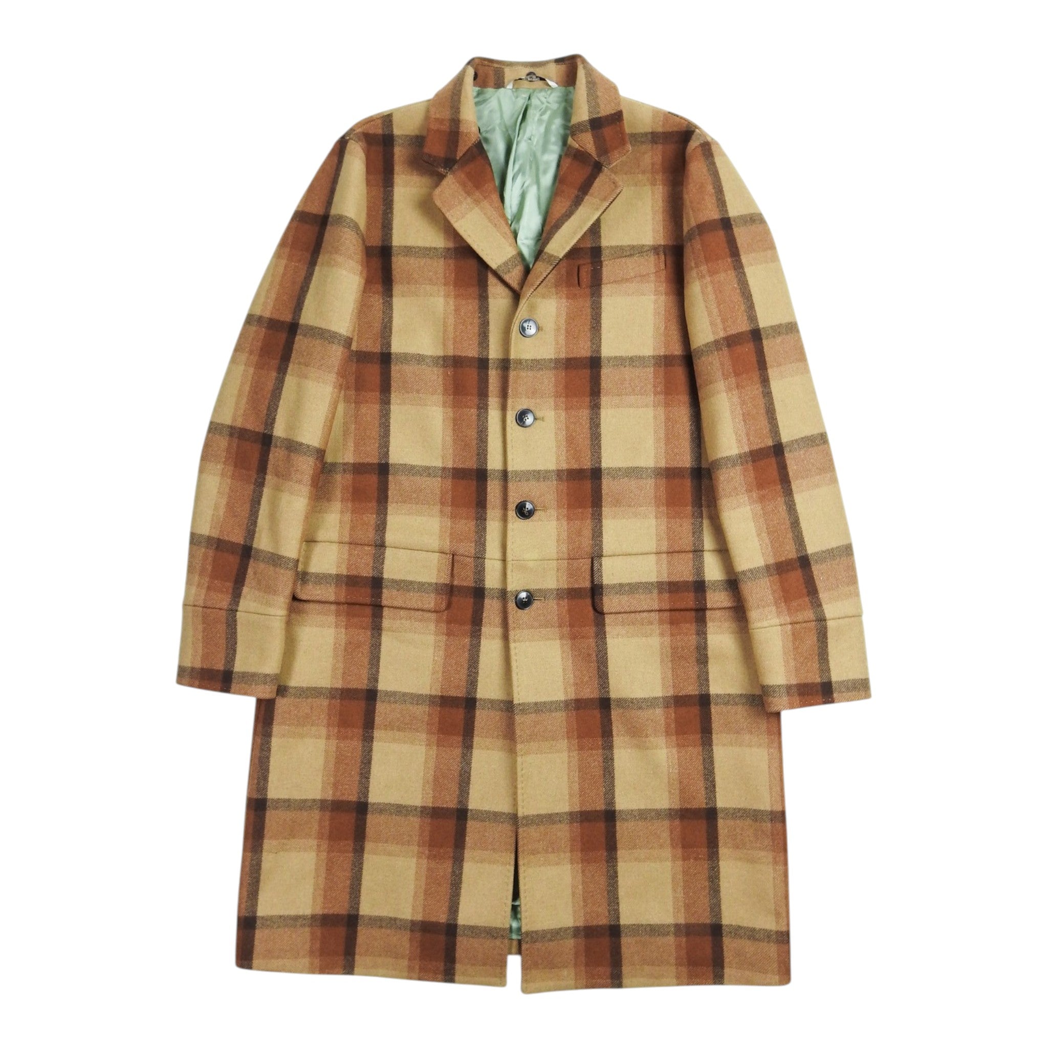 Valentino Brown Plaid Coat Size 40