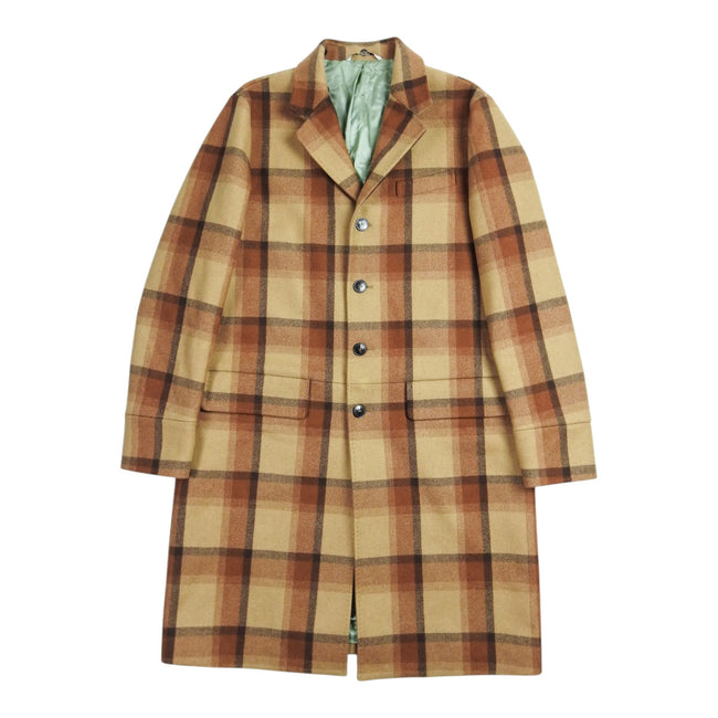 Valentino Brown Plaid Coat Size 40