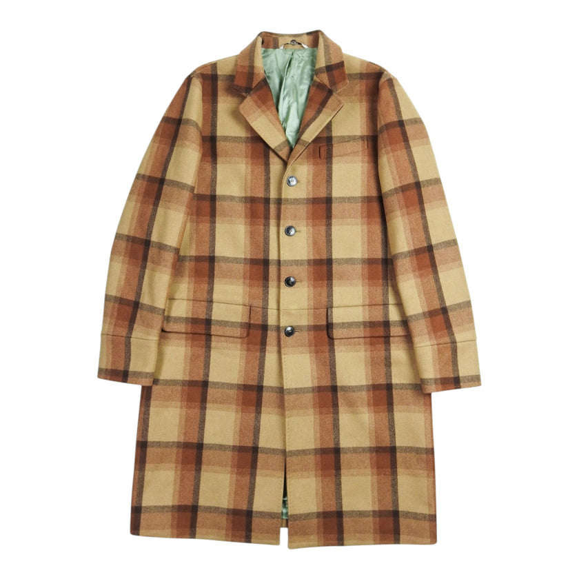 Valentino Brown Plaid Coat Size 40