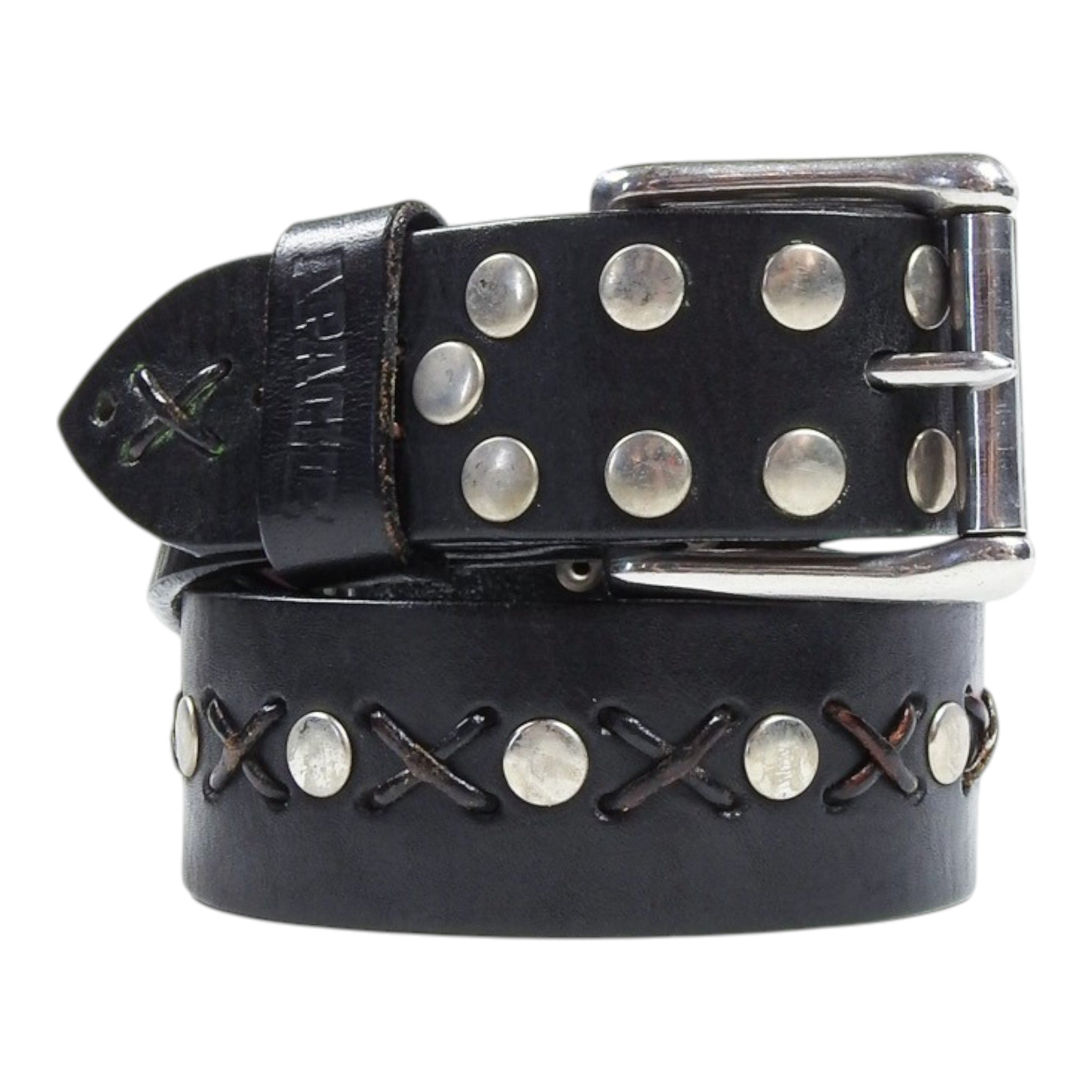Apache Belt Co. Black Threaded Belt Size 34