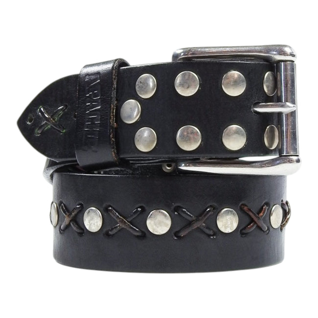 Apache Belt Co. Black Threaded Belt Size 34