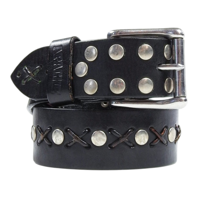Apache Belt Co. Black Threaded Belt Size 34