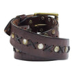 Apache Belt Co. Brown Threaded Belt Size 34