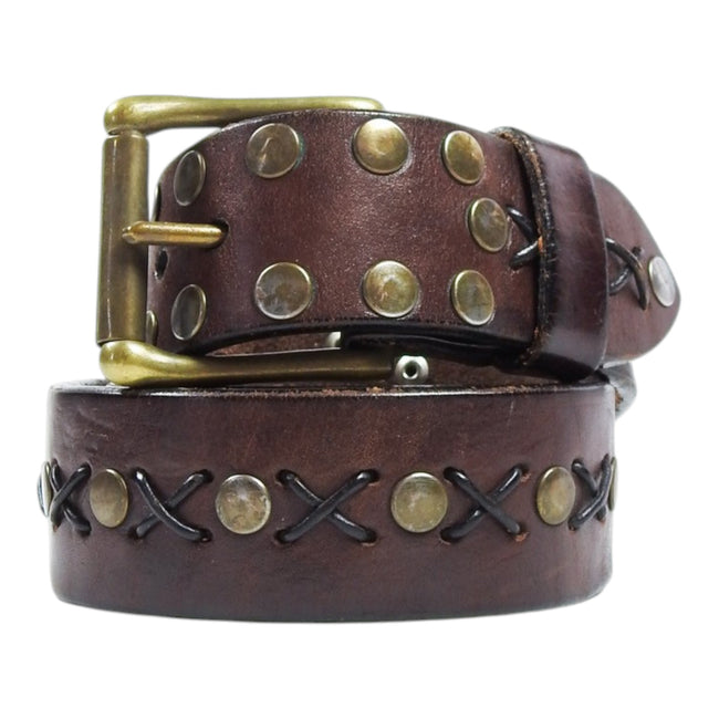 Apache Belt Co. Brown Threaded Belt Size 34