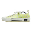 Dior Neon Yellow Clear Logo Low Top Sneakers Size 44