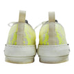 Dior Neon Yellow Clear Logo Low Top Sneakers Size 44