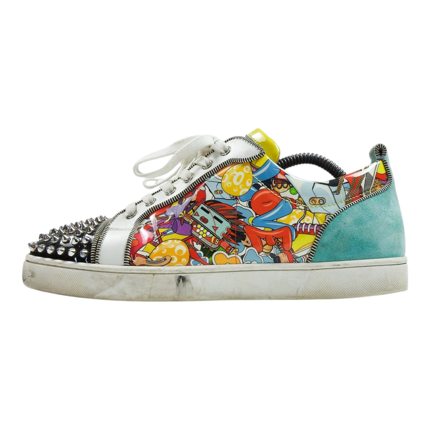 Christian Louboutin Illustrated Studded Sneaker Size 43.5