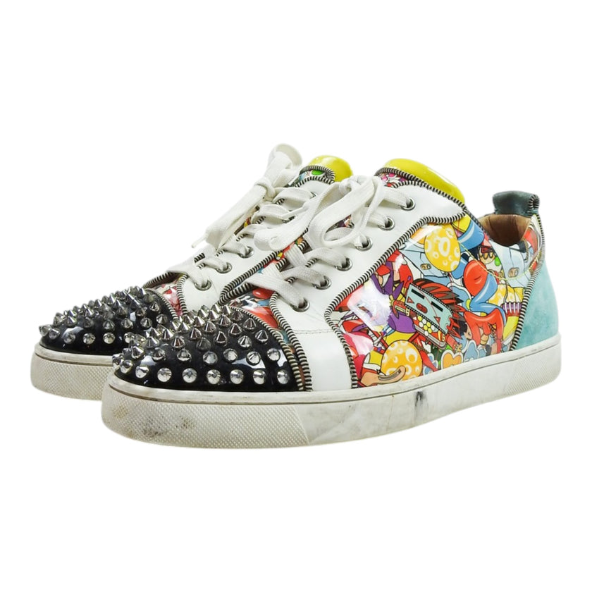 Christian Louboutin Illustrated Studded Sneaker Size 43.5