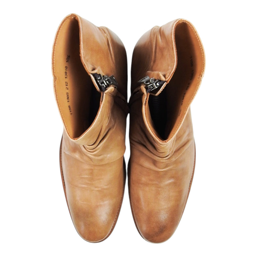 John Varvatos Tan Leather Boots Size 10.5