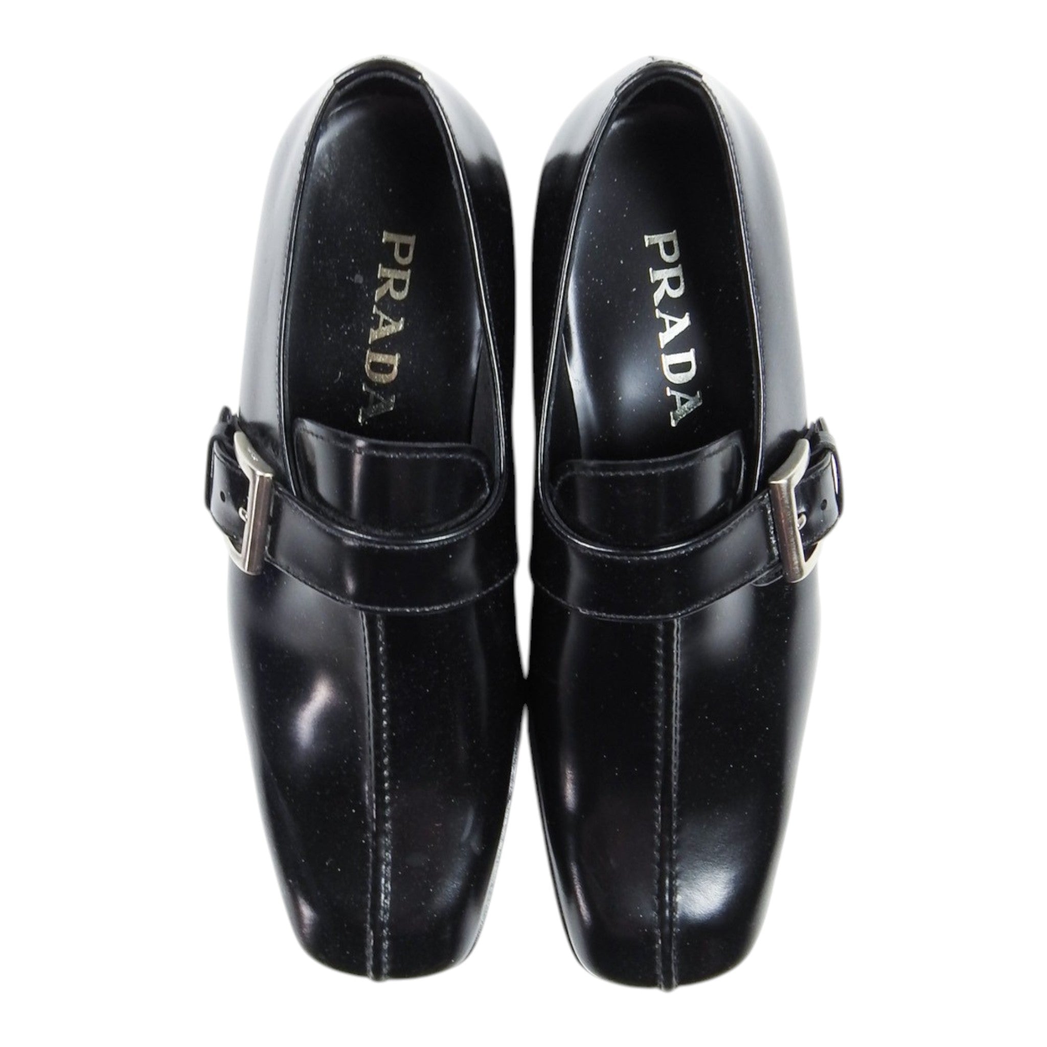 Prada Leather Buckle Shoe Size 6
