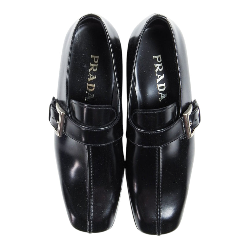 Prada Leather Buckle Shoe Size 6