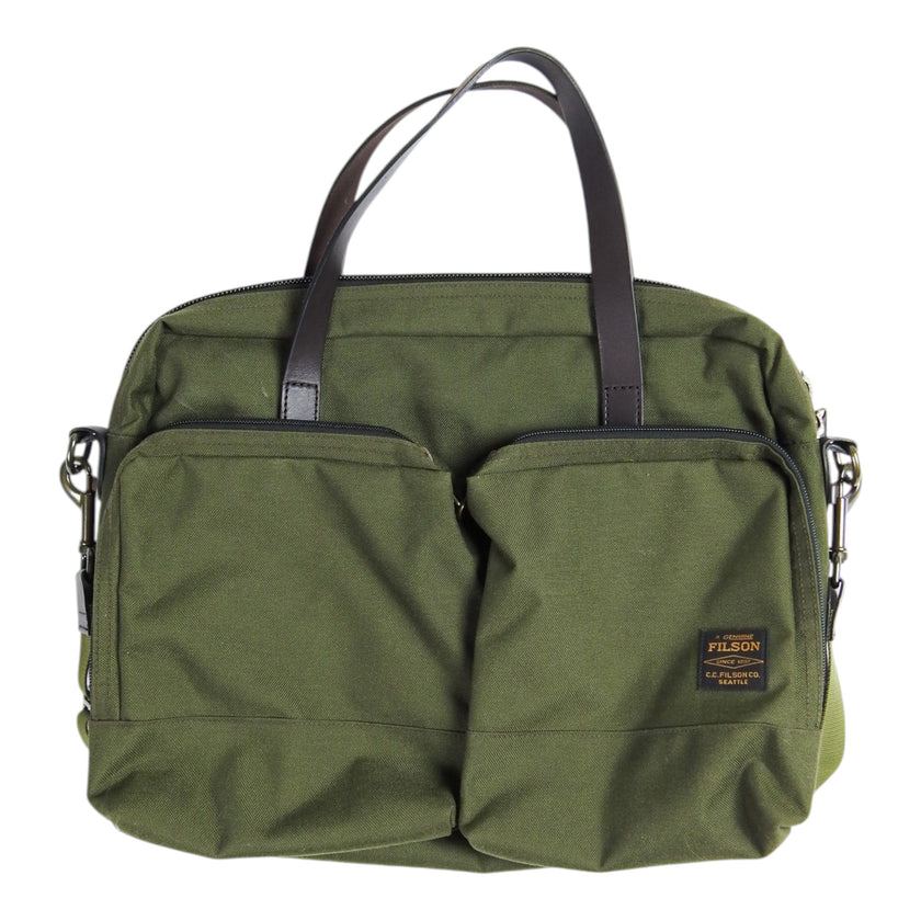 Filson Green Canvas Laptop Bag