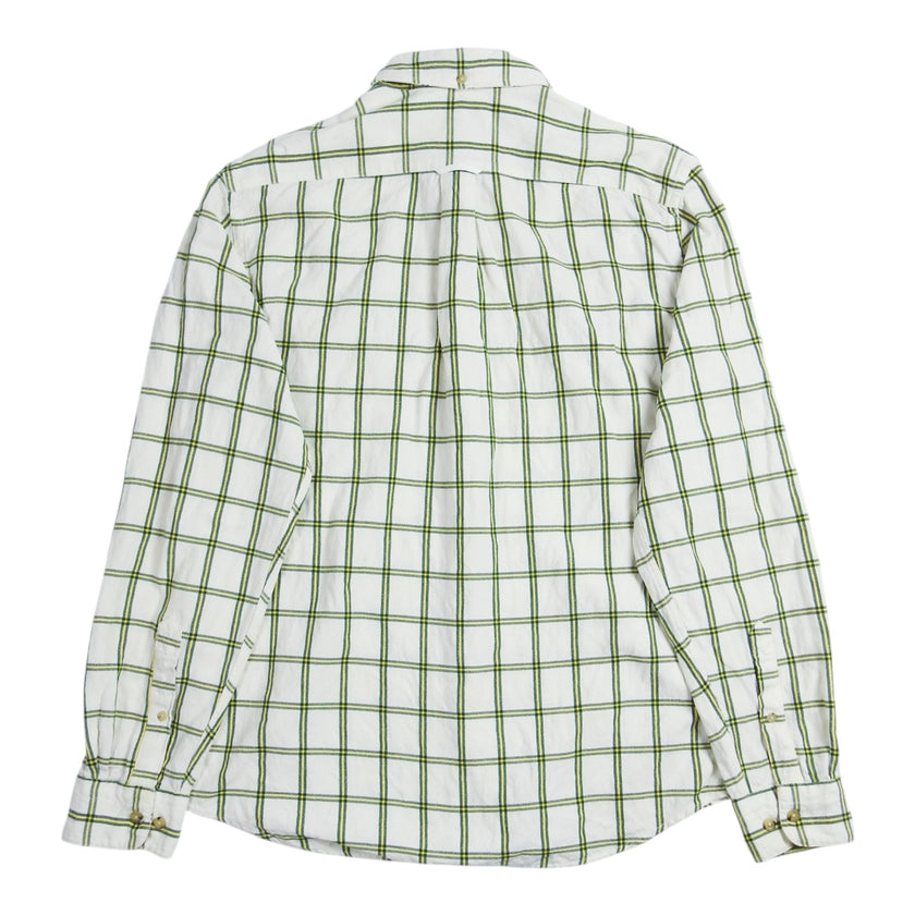 Acne Studios Green/Yellow Grid LS Shirt Size 50