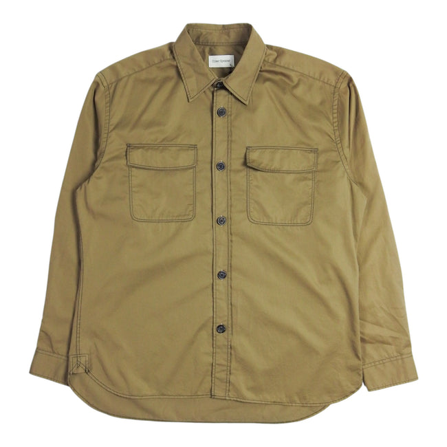 Oliver Spencer Penryn Brown Overshirt Size Medium