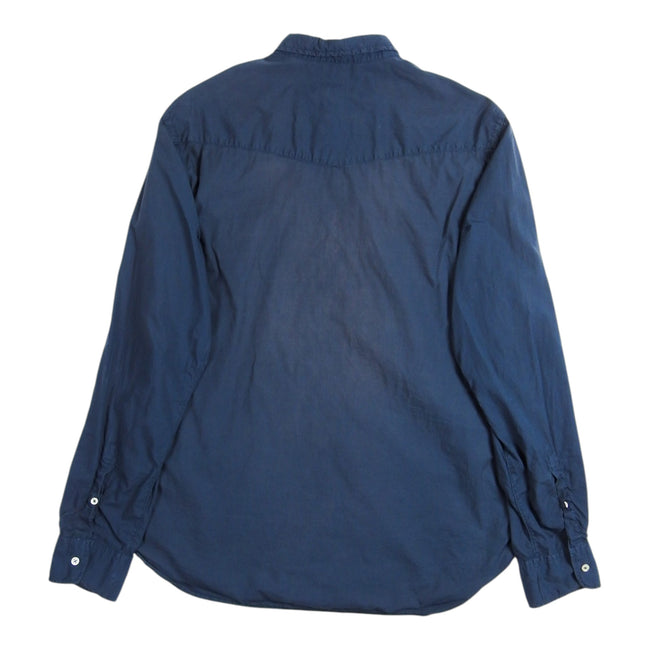 Officine Generale Blue LS Shirt Size Large