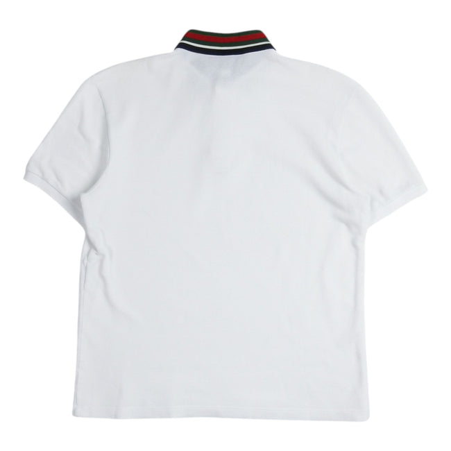 Gucci Tiger Patch Collar SS Polo Shirt Size Medium