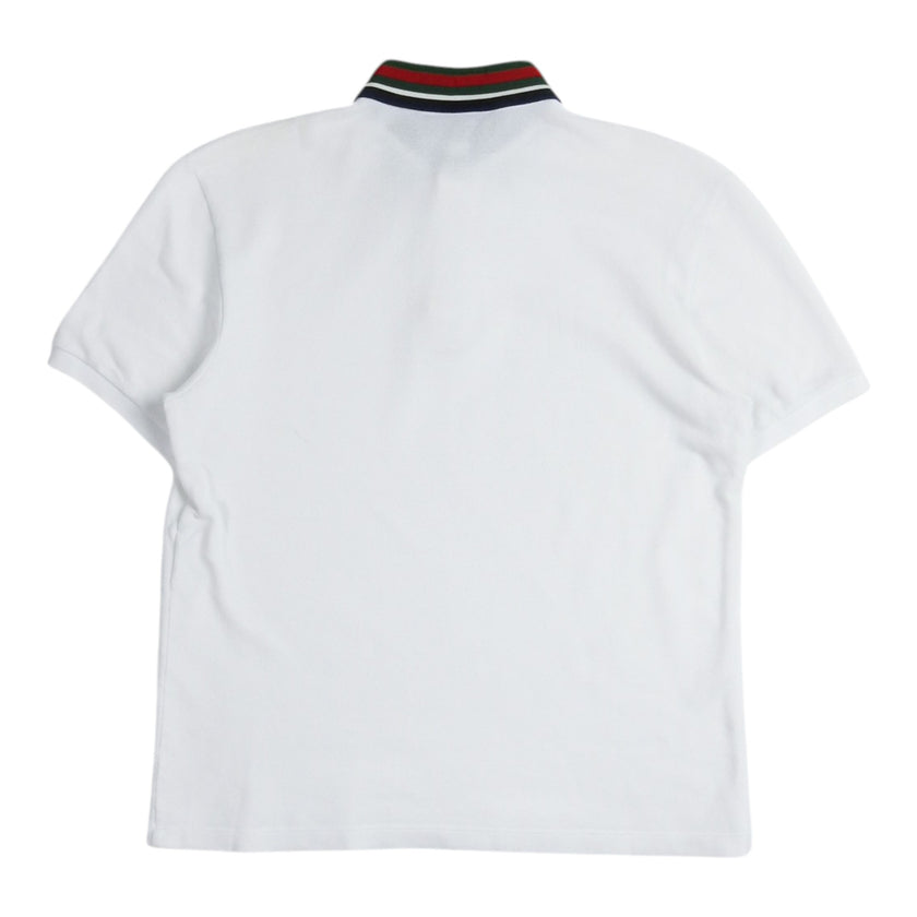 Gucci Tiger Patch Collar SS Polo Shirt Size Medium