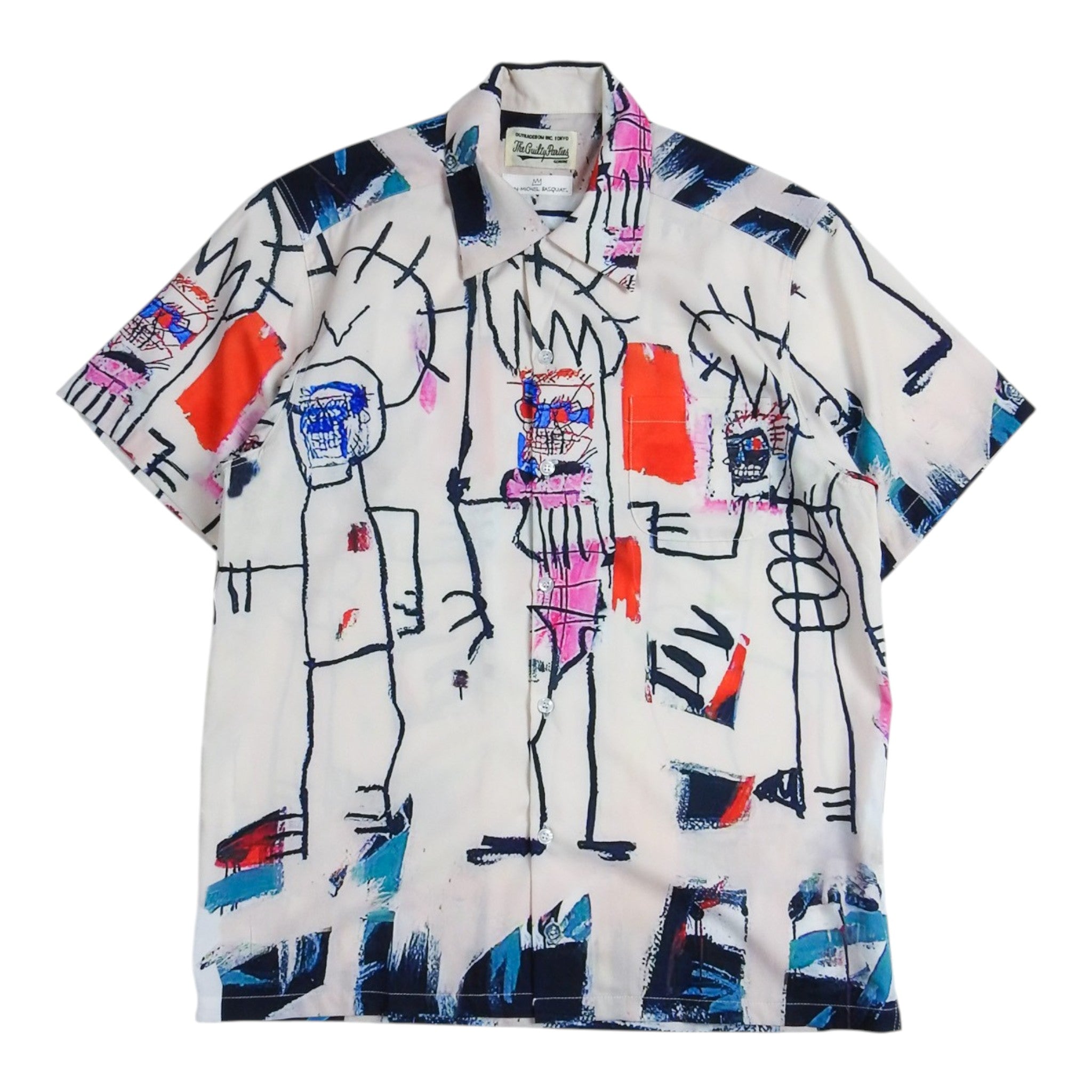 Wacko Maria Guily Parties x Jean-Michel Basquiat SS Camp Shirt Size Medium