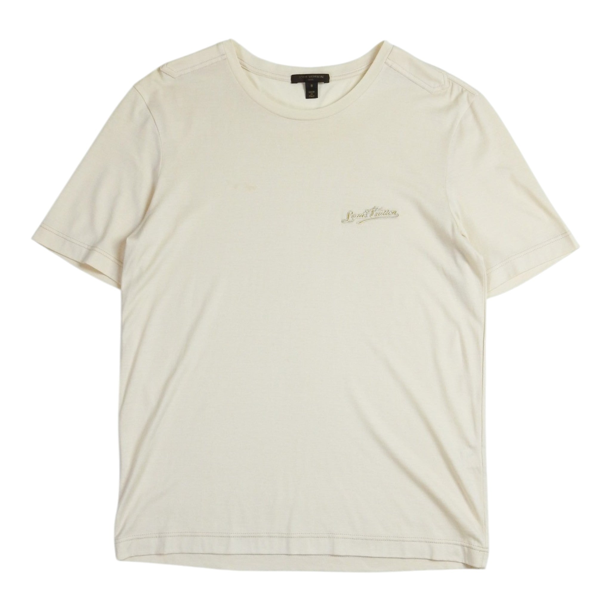 Louis Vuitton Beige Logo T-Shirt Size Small