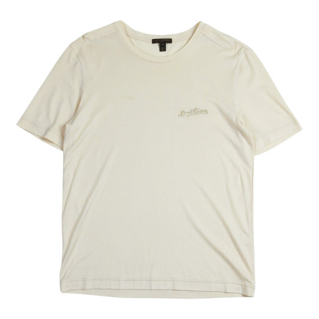 Louis Vuitton Beige Logo T-Shirt Size Small