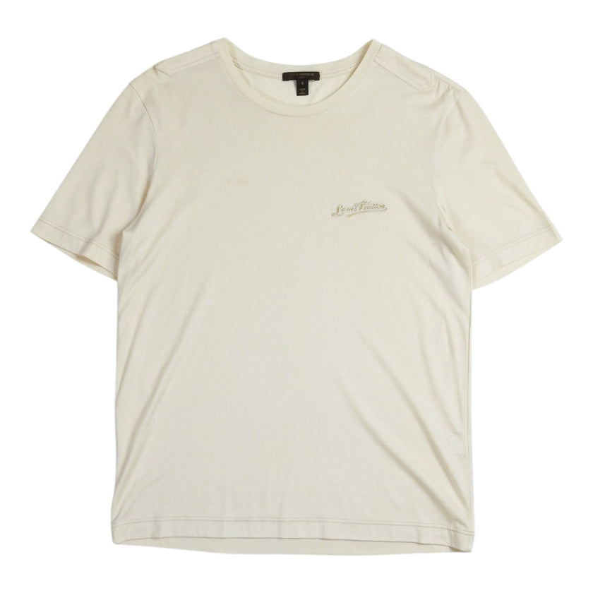 Louis Vuitton Beige Logo T-Shirt Size Small