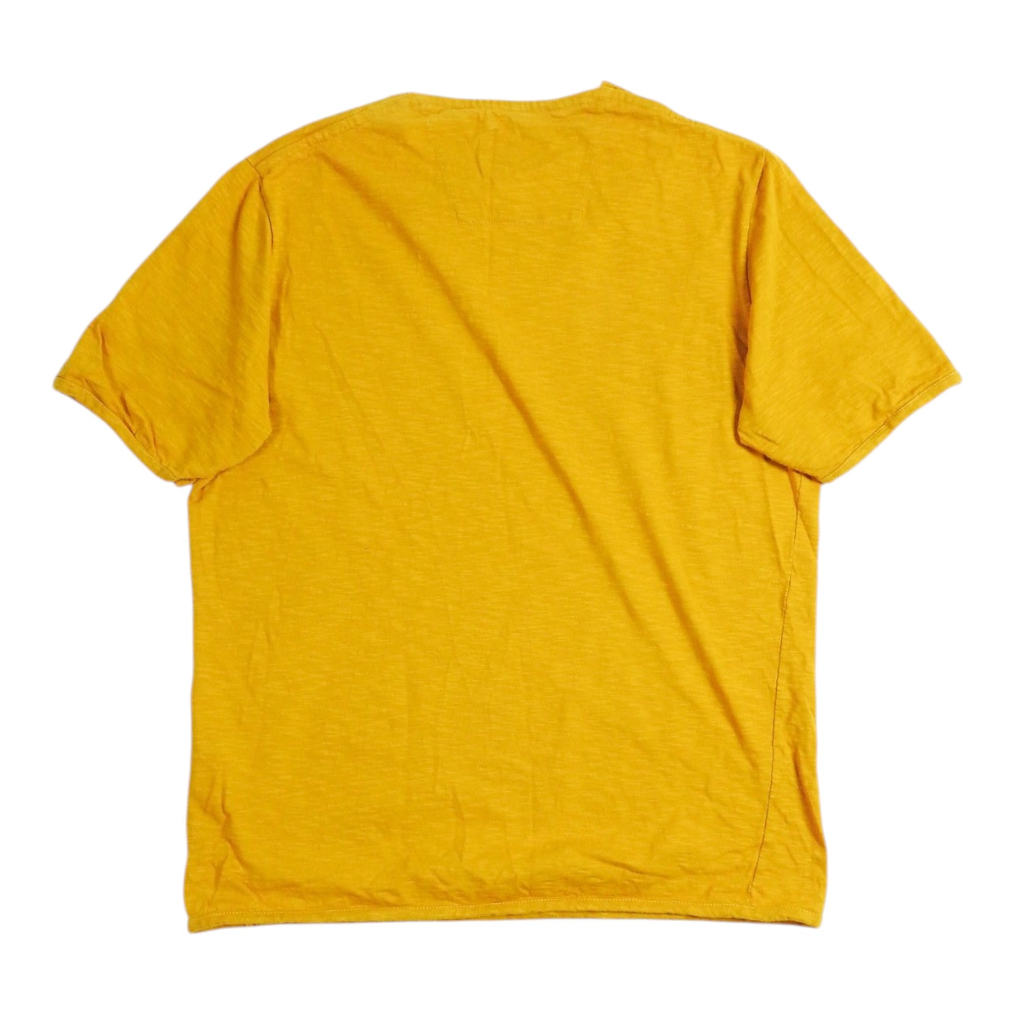 Camo by Stephano Ughetti Yellow T-Shirt Size Small