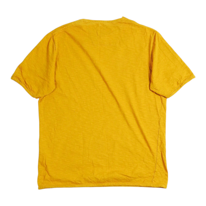Camo by Stephano Ughetti Yellow T-Shirt Size Small