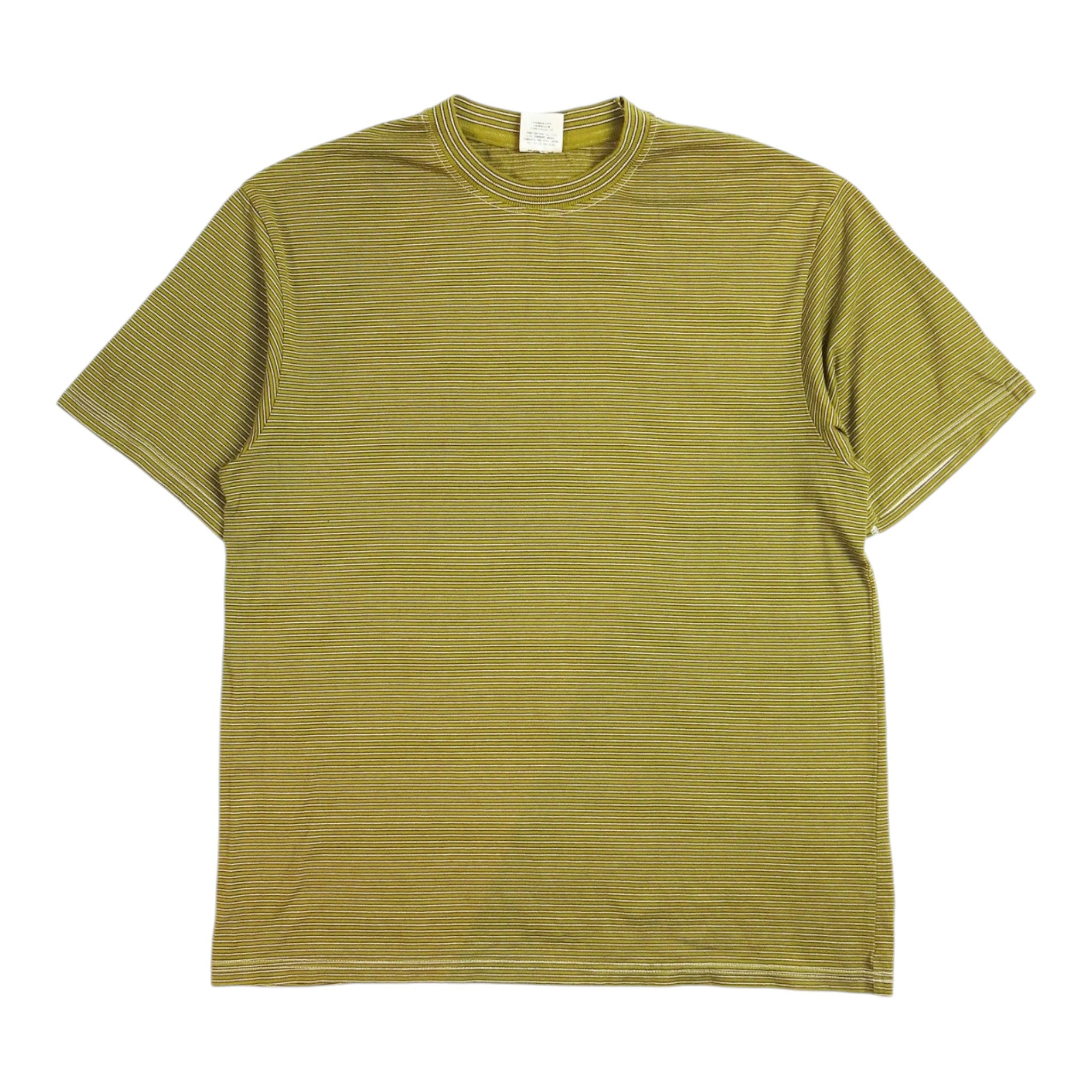 Yonetomi Yellow/Green Striped T-Shirt Size 2