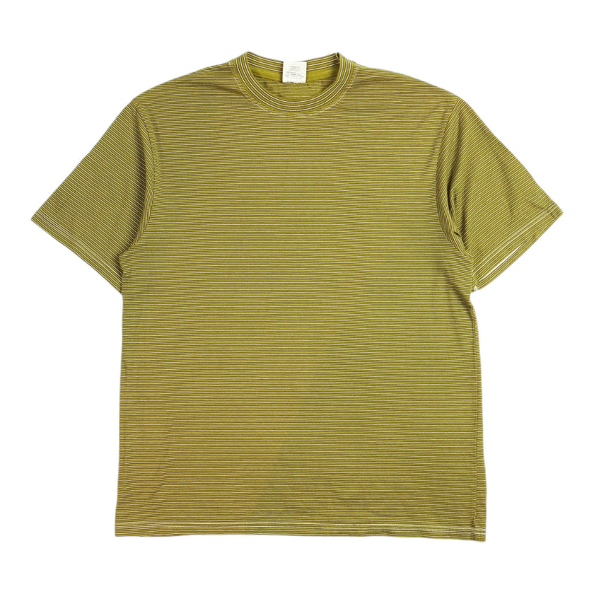 Yonetomi Yellow/Green Striped T-Shirt Size 2