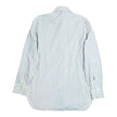 Kiton Blue/Green Striped LS Shirt Size Medium