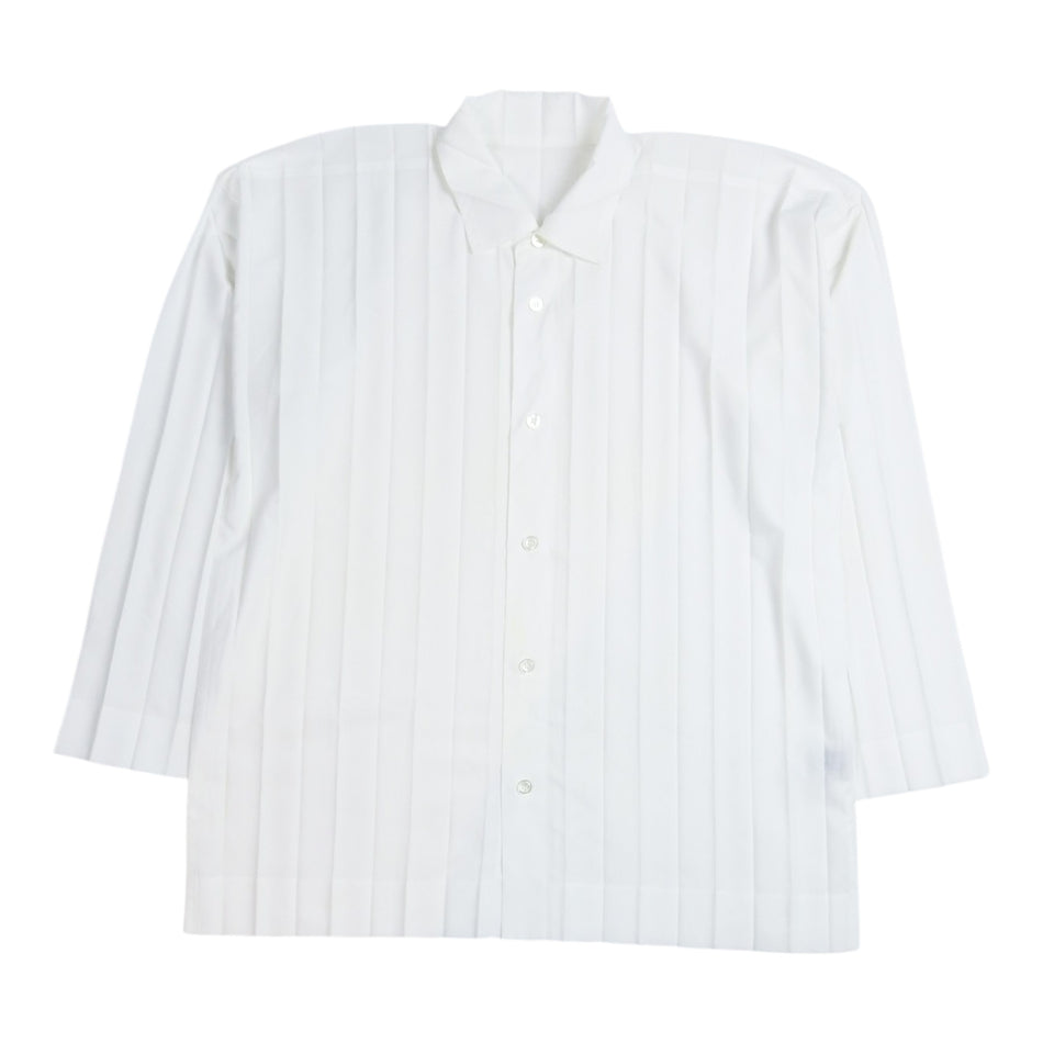 Homme Plisse Wide Pleat LS Shirt Size 3