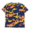 Valentino Blue/Orange Camo T-Shirt Size Medium