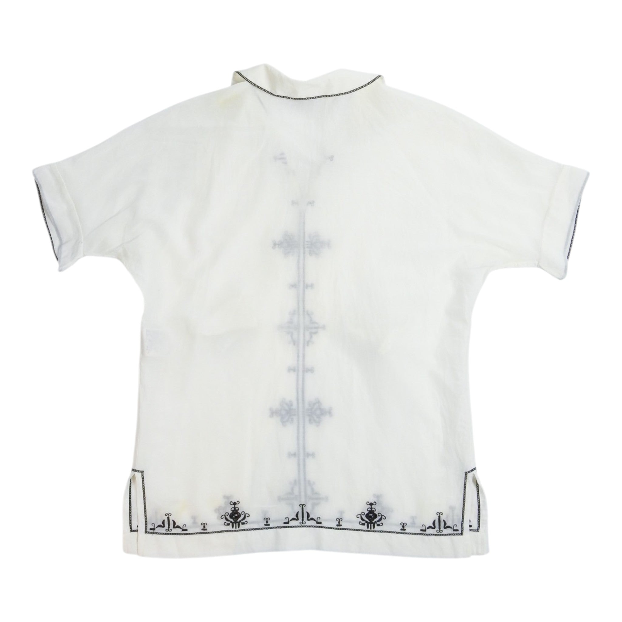 Saint Laurent Linen Pullover SS Camp Shirt Size Medium