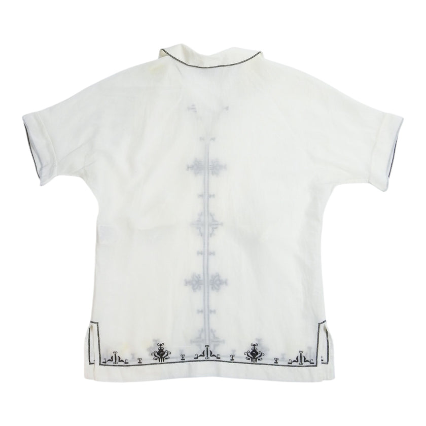 Saint Laurent Linen Pullover SS Camp Shirt Size Medium