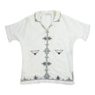 Saint Laurent Linen Pullover SS Camp Shirt Size Medium